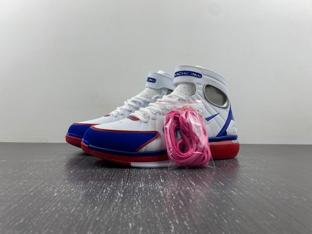R real label NIKE AIR ZOOM HUARACHE 2K4 Kobe All-Star white blue red item number 308475-100 real label R24 number 7-12x3D40-46 shipped 26