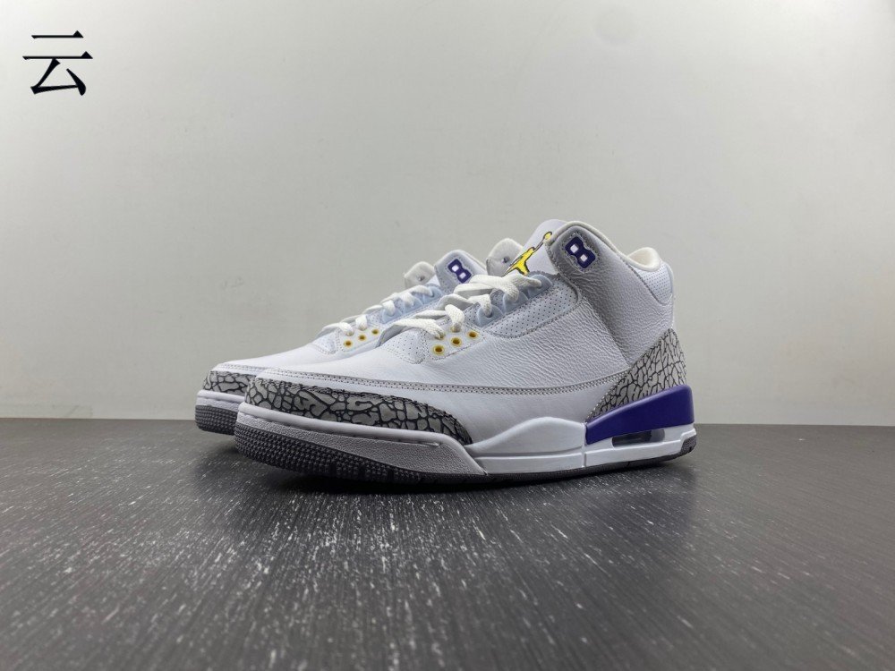 1God version of Jordan 3 Jordan 38 Retro x27Kobe Packx27 white purple yellow item number 869802-907 original God version 140 number 7-14 shipped 43