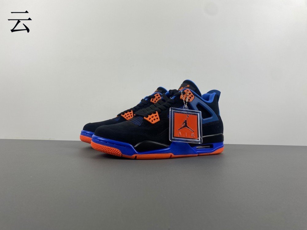 D version Air Jordan 4 Retro x27Cavsx27 - black blue orange item number 308497-027 original version D40 number 75-14 shipped 42