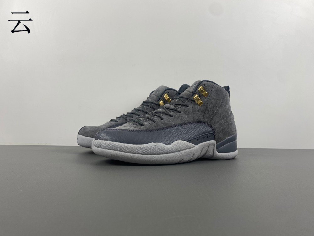 Y version of Jordan 12 Air Jordan 12 gray gold buckle original base material first layer deerskin Y item number_ 130690-005 made up 42 numbers on May 3, 24, 7-13 shipped 44