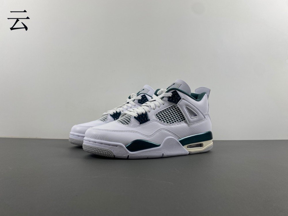 A1 version of Jordan 4 Air Jordan 4 Oxidized Green white green item number FQ8138-103 date July 13 original version A142 number 7-14x3D40-485 shipped 46