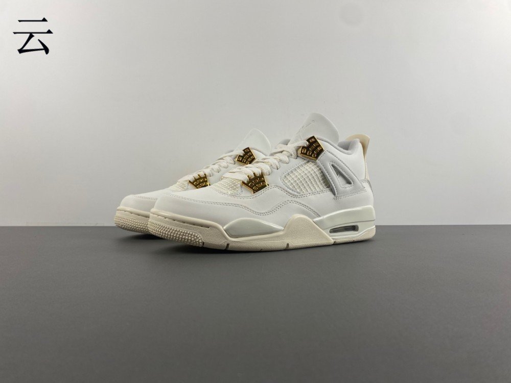 Hupu version 31 Jordan 4th generation Air Jordan 4 Metallic Gold Platinum Item No. AQ9129-170 Hupu version 3143 number 405-445 shipped