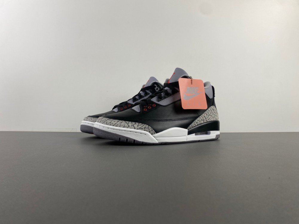 Hupu version 31 Jordan 3 generation Air Jordan 3 OG Black Cement 2024 replica black cement color item number DN3707-010 Hupu version 3143 number 75-13 shipped 46