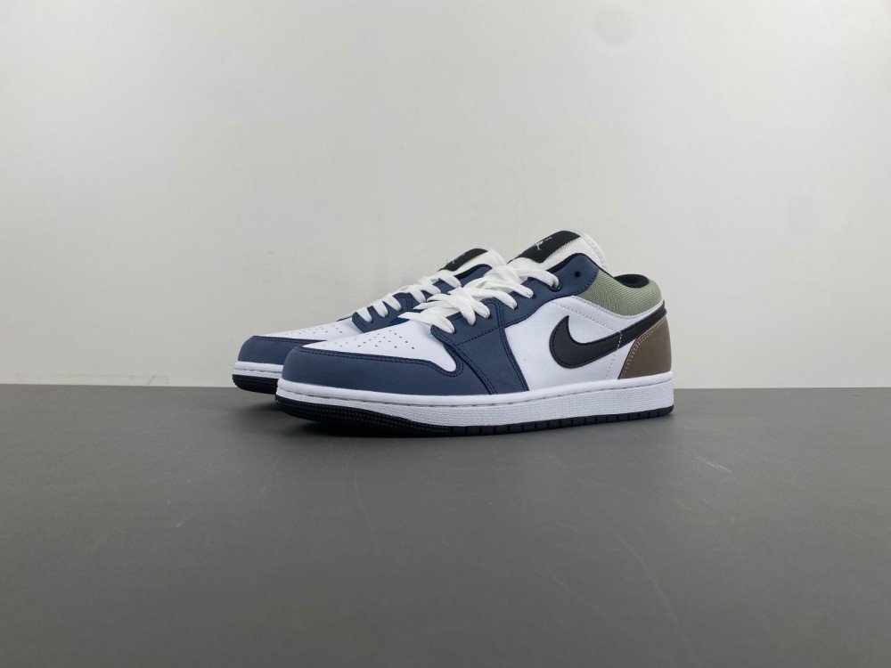 Authentic R Jordan 1 generation Air Jordan 1 Low white blue black coffee green color low top item number HV5973-101 authentic R18 number 36-46 shipped 20