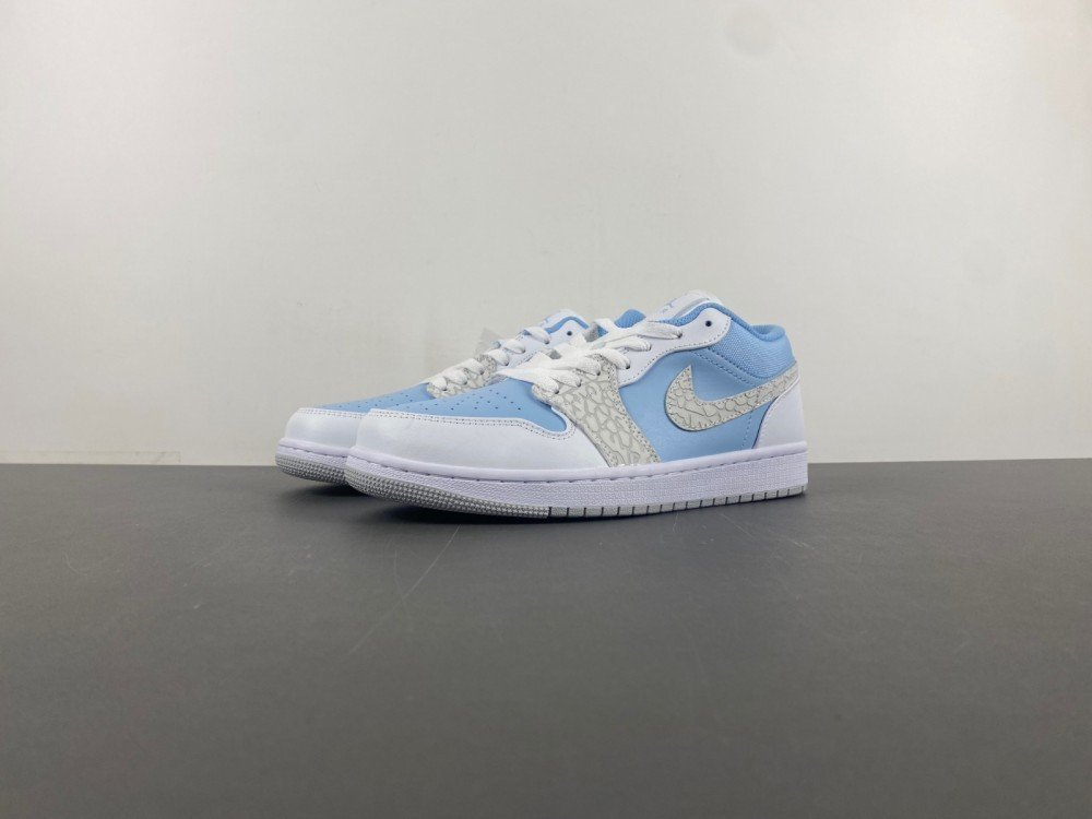 Authentic R Jordan 1 generation Air Jordan 1 Low white jade snake print color low top item number LB7692-400 authentic R18 number 36-46 shipped 19