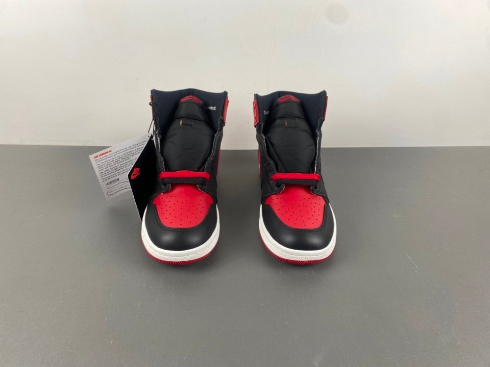 S1 Air Jordan 1 High 85 Bred Color BlackVarsity Red-White   HV6674-067 40-475