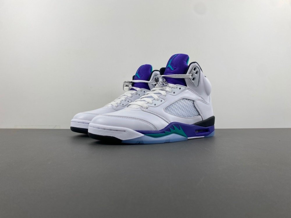 A1 version of Jordan 5 Air Jordan 5 OG replica White Grape Ice-Jade Item No. HQ7978-100 Release date April 19, 2025 Original imported material A1 42 No. 75-14 Shipment 46