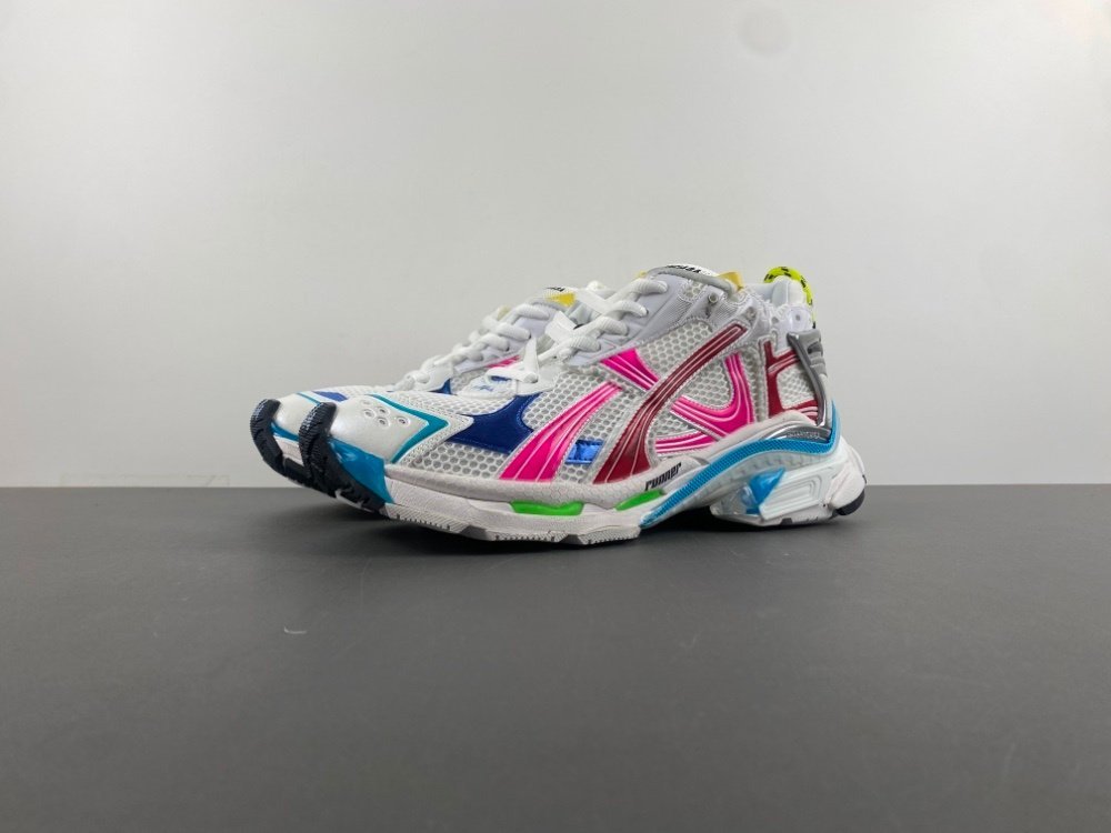 H version Balenciaga 75Balenciaga white blue pink green item number 772774-W3RBW-9645 original version H44 number 35-46 shipped 47
