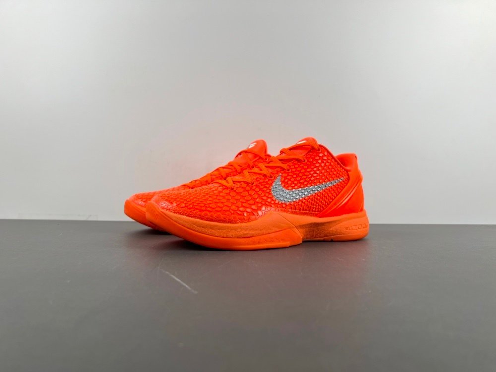 MX version of Kobe Bryant 6th generation NIKE ZOOM KOBE 6 orange silver item number PE2025-105 original version MX41 number 41-495 shipped 42