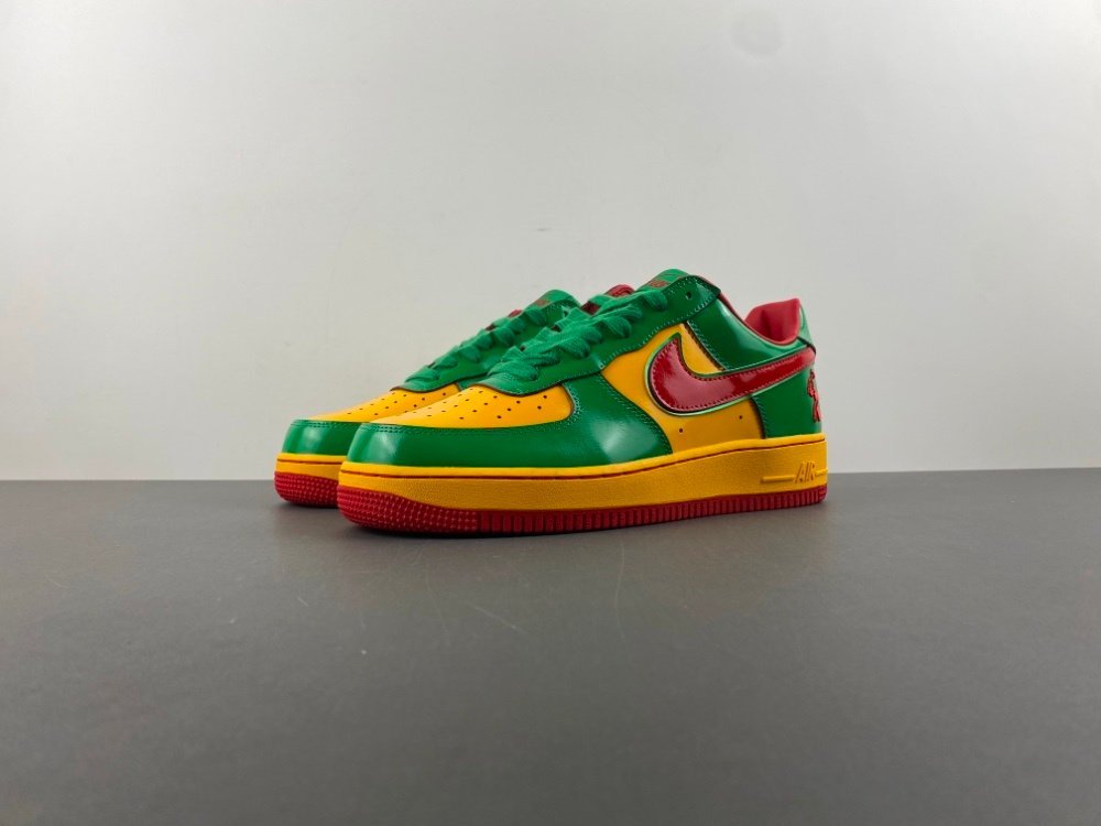 5K version of Air Force Lil Yachty x Nike Air Force 1 Release date May 22, 2025 Green and yellow co-branded item number IH4383-300 Original version 5K130 number 40-475 shipped 33