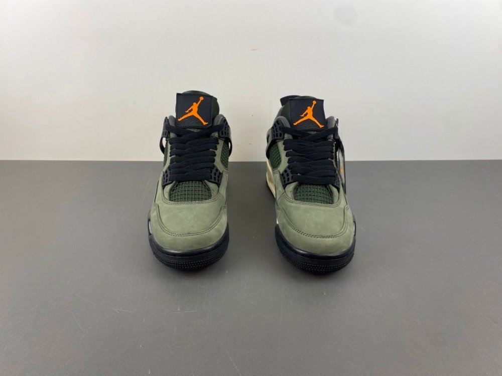 X4 version of Jordan 4 UNDEFEATED x Air Jordan 4 OG phenomenon level collaboration military green orange black item number IB1519-20040 number 4-14 shipped 42