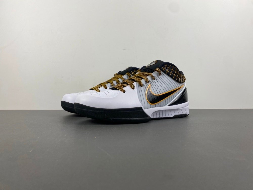 12th edition of Nike Kobe 4 Protro Del Sol playoffs white black gold item number AV6339-101 original version 1243 number 7-14 shipped 46