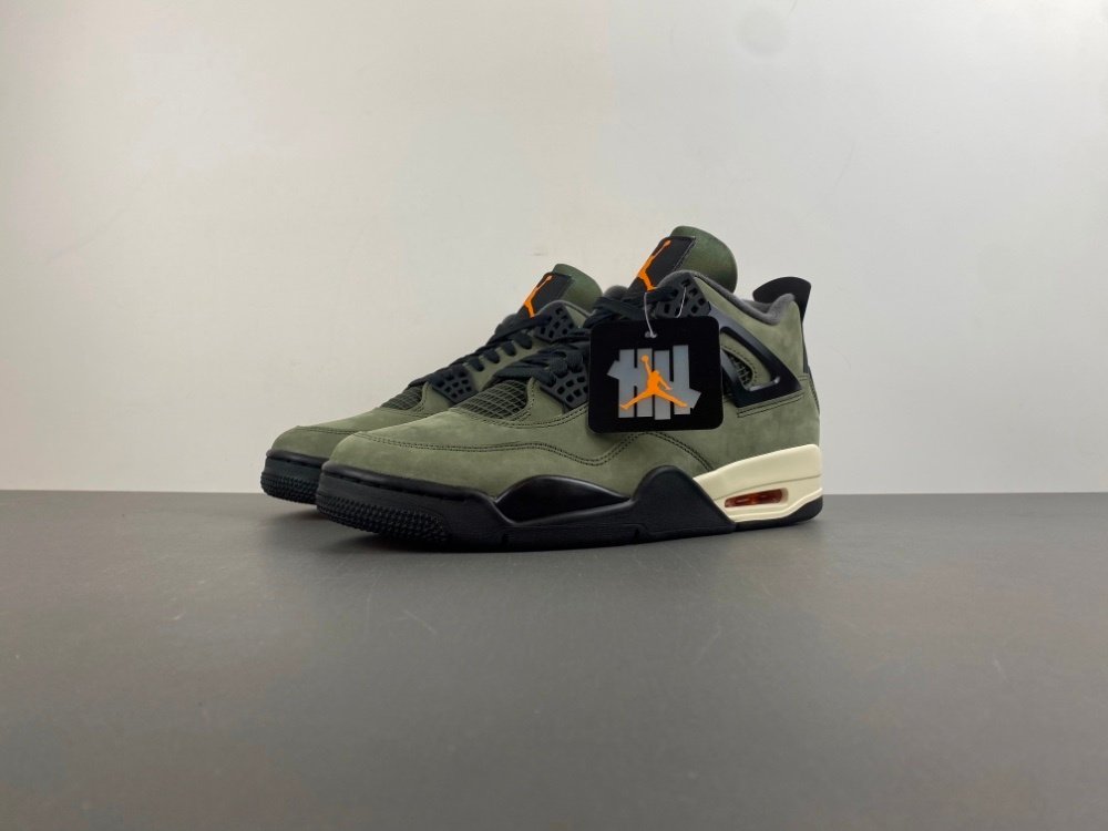 Hupu version 31 Jordan 4th generation UNDEFEATED x Air Jordan 4 OG phenomenon level collaboration military green orange black item number IB1519-200Nike Air followed by 43 number 7-14 shipped 46