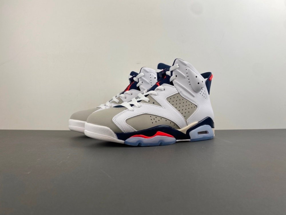 X4 version of Air Jordan 6 Tinker white gray infrared Joe Liu manuscript item number 384664-104 original version X434 number 40-475 shipped 36