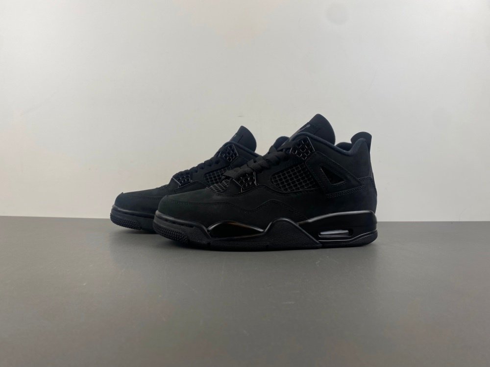 97 version of Jordan 4 Air Jordan 4 Black Cat 2025 replica black cat item number FV5029-010 original first layer leather 9733 number 36-485 shipped 34