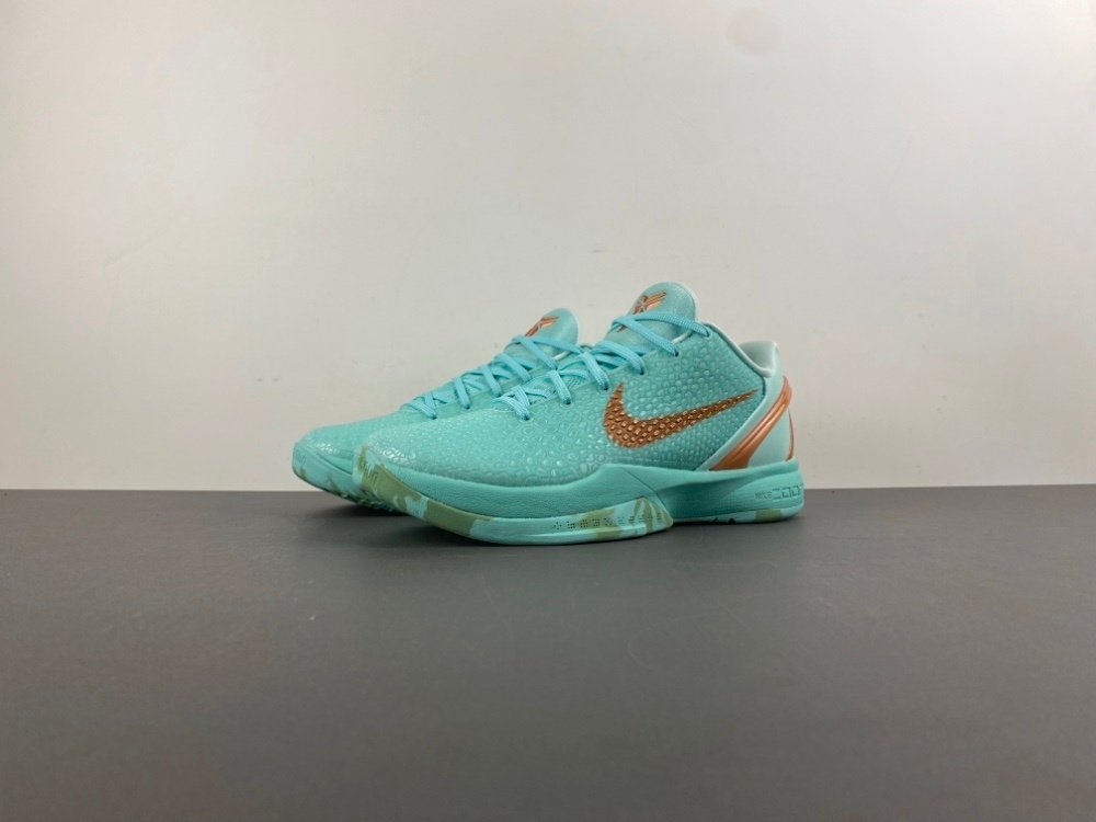MX version of Kobe Nike Kobe 6 joint model, light green bronze, item number FE2025-109, original version MX41 number 41-495 shipped 42