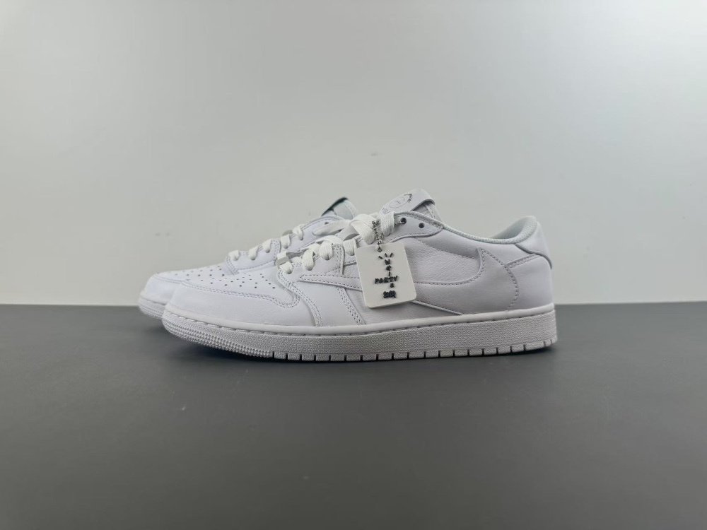 32 version Travis Scott x Air Jordan 1 all white undercut low top item number TD1228-111 original version 3234 number 40-485 shipped 36