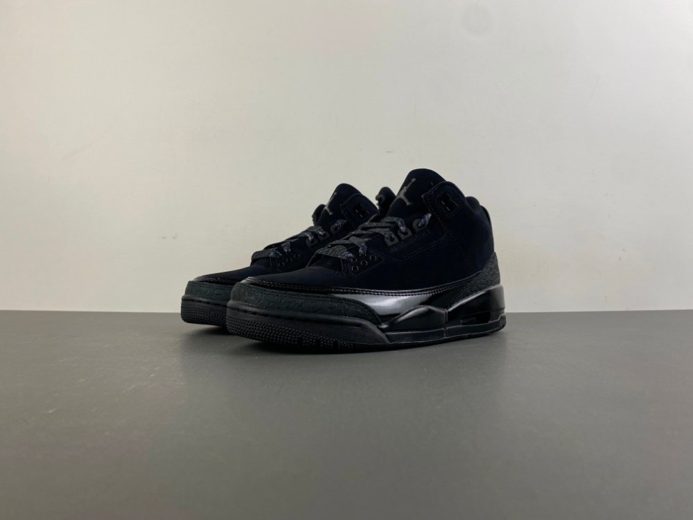 A1 version 2025 version Jordan 3 generation Air Jordan 3 Retro GS x27Black Catx27 replica black cat item number DM0967 women's shoes original version A138 number 4-7 shipped 42