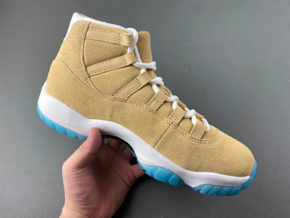Full network embroidery hot model Air Jordan 11 Retro H-Town City Pack Houston city limited end of the year ultra-limited yellow white lake water green rubber color item number IO8960 707 number 36-475