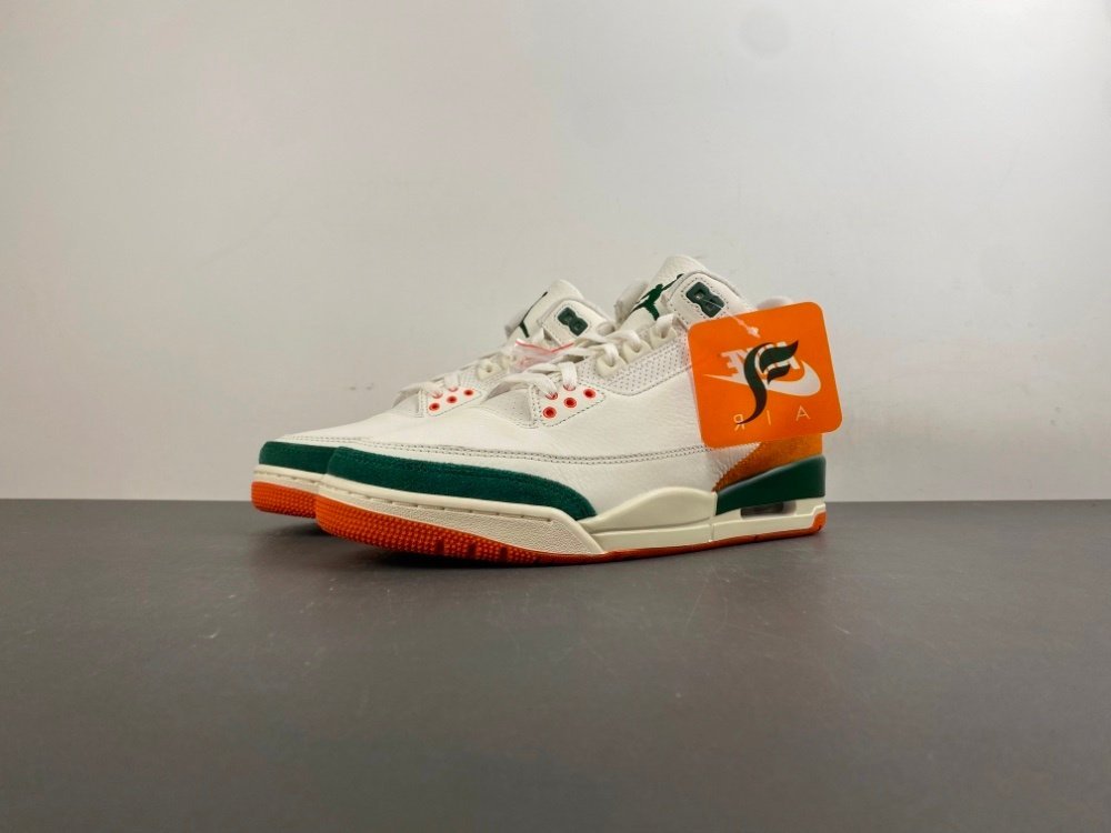 P version of Jordan 3 Air Jordan 3 white green orange item number IF4491-100 original version P 39 number 40-485 shipped 40