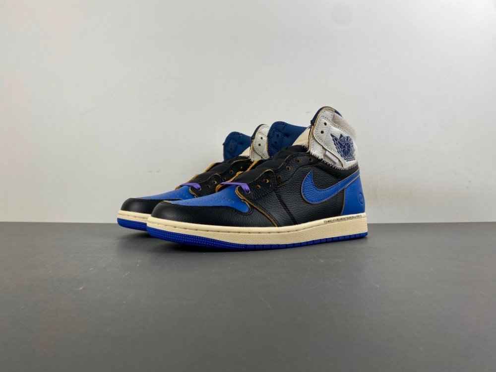 Tiger Version 31fragment x Union x Air Jordan 1 Hi Hiroshi Fujiwara UN Big Lightning Black Blue White Purple Color Item No. IO7847-00150 Number 36-475 Shipment 53