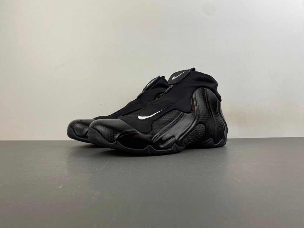 T version of Nike Air Flightposite carbon fiber style all black and white warrior item number 642307-001 original version T48 number 7-12 shipped 49