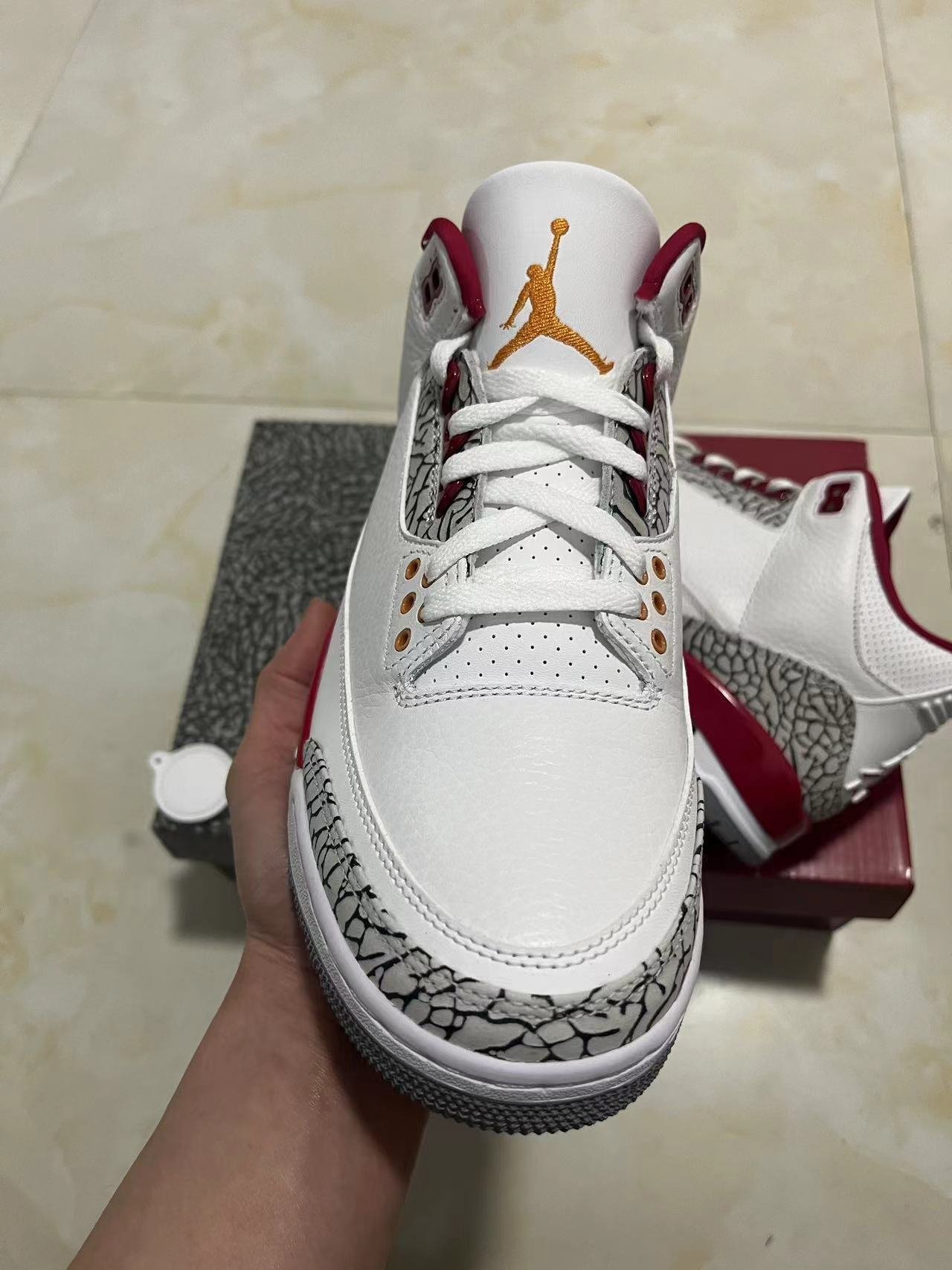 21 Air Jordan 3Cardinal Red f2 CT8532-126  40-475 - Image 1