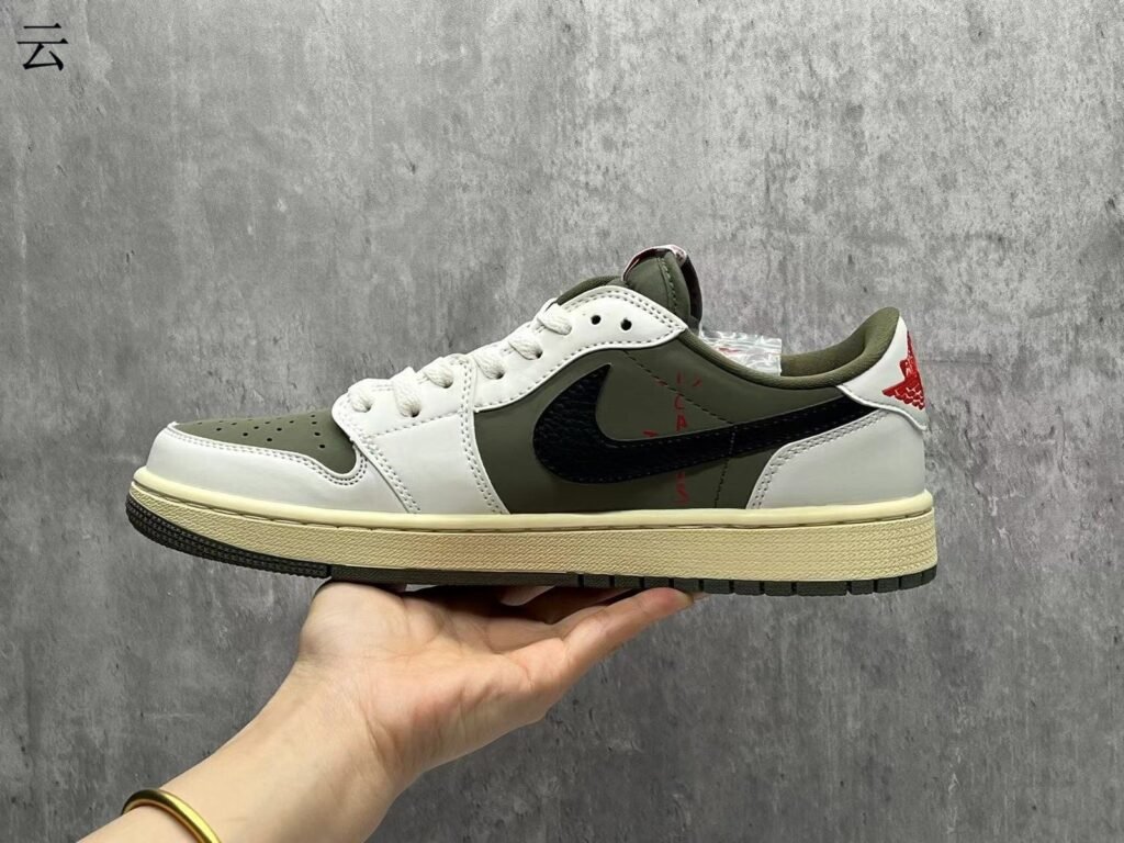 Travis Scott X Jordan 1 Low OG Medium Olive   DM7866-200 36-47
