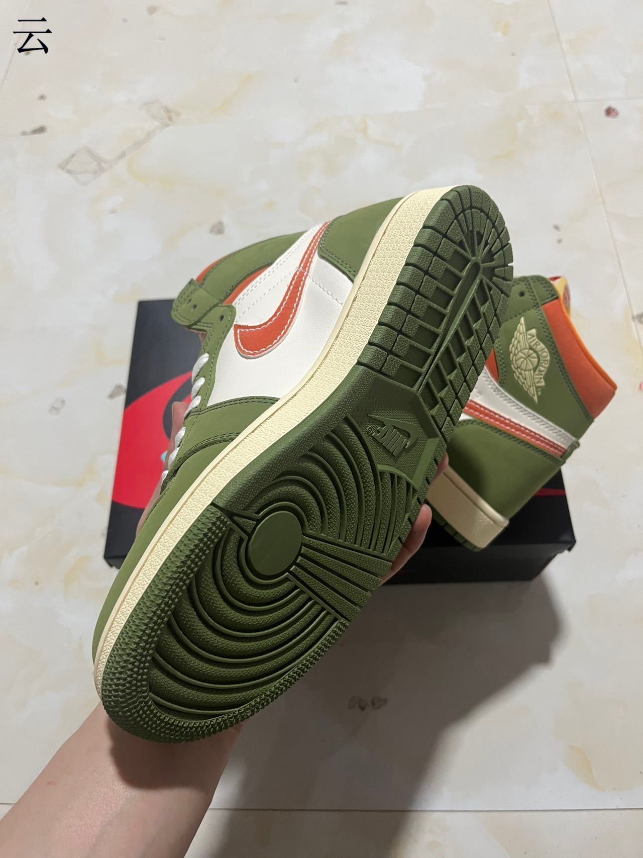 AAir Jordan 1 High OG Craft quotCeladonquot  FB9934-300 36-46-8 - Image 1