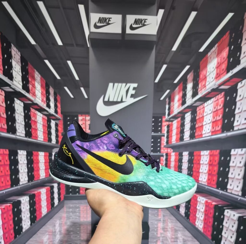 Pure original Kobe 8th generation real carbon double air cushion yellow green 39-46