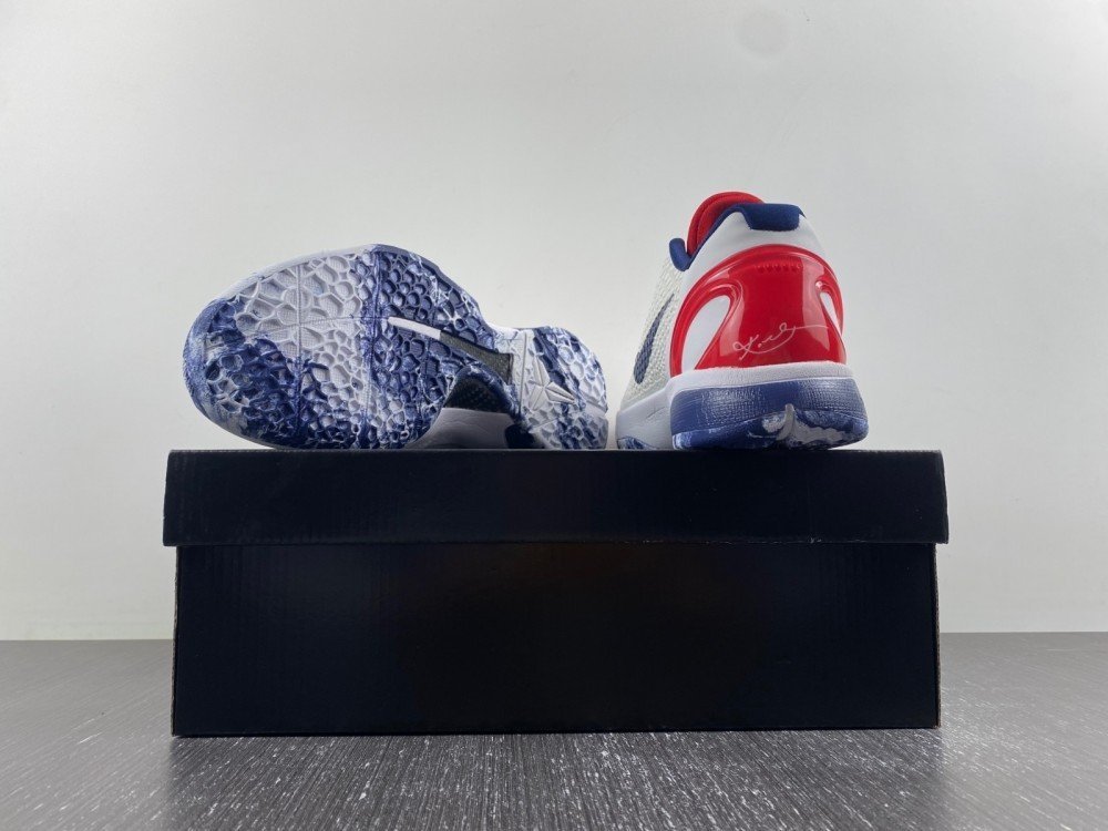 MAX fourth edition Nike NIKEZoom Kobe 6 ZK6 white dark blue red MAX original version R27 number 39-485x3D65-14 shipped 30