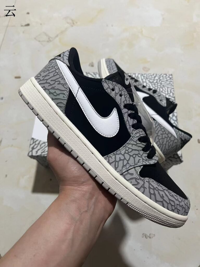 R Air Jordan 1 Low OG Black Cement  CZ0790-001 36-47 t6f8c0
