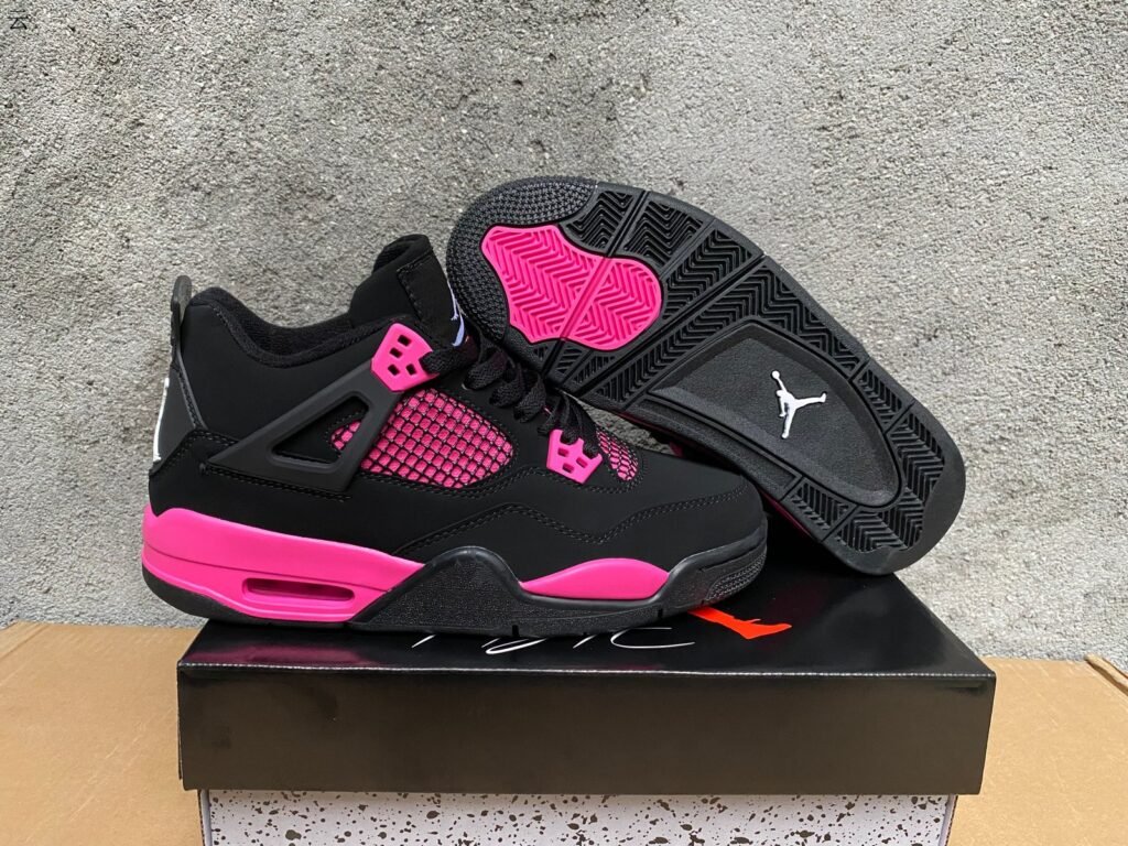 Cheap Air Jordan 4 Black Pink-Platinum 36-47 Qi