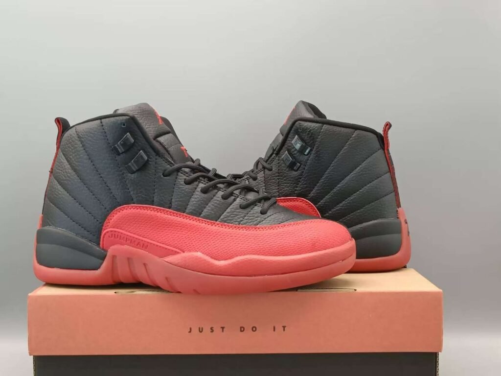 AJ12 black red