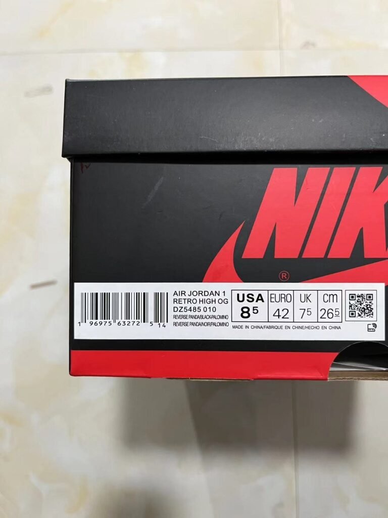 Air Jordan 1 High OG Reverse Panda ffDZ5485-010 75-13 8