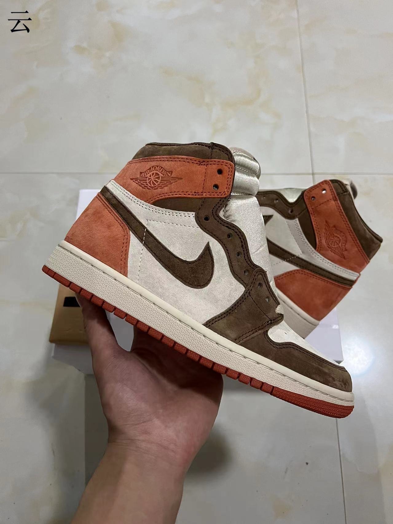 C-  Air Jordan 1 High OG WMNS Cacao WowFQ2941-20036-47 - Image 1