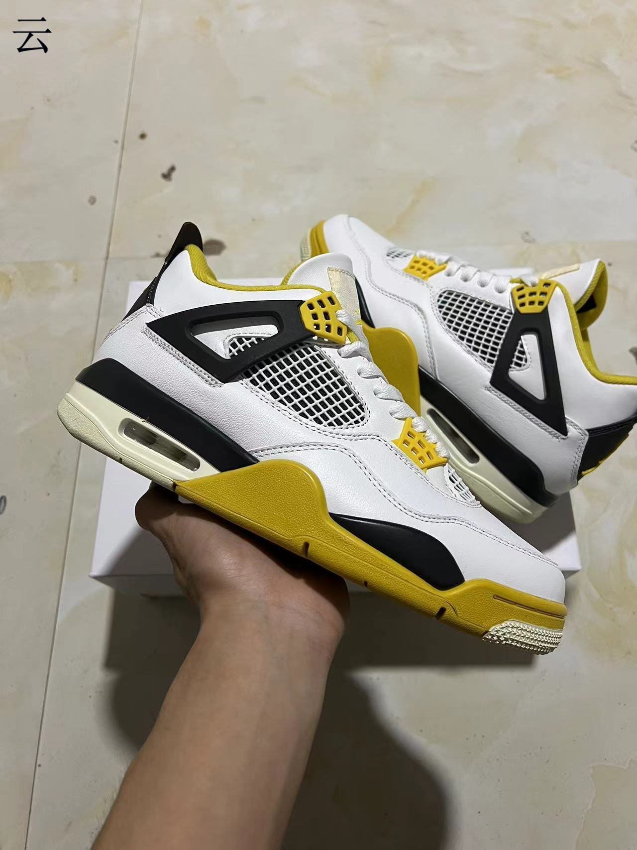 dd   Air Jordan 4 Vivid SulfurAQ9129-10136-47 - Image 1