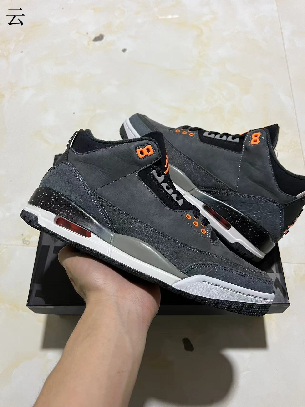F2-Air Jordan 3 quotFearquotCT8532-080   40-47 - Image 1