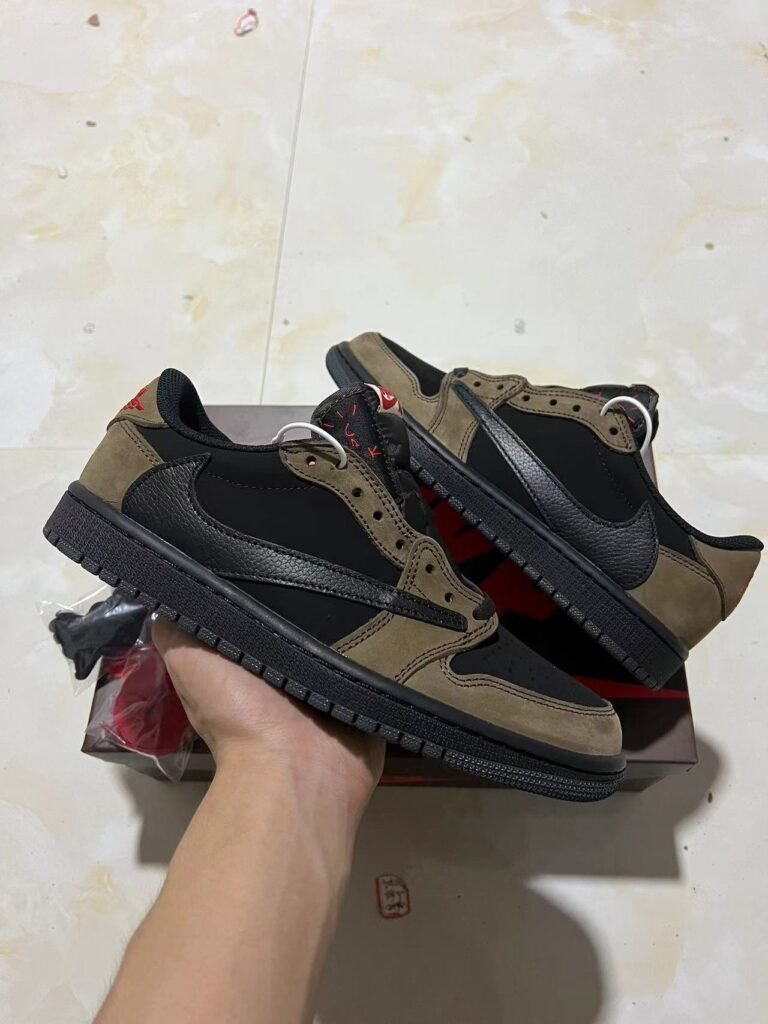 C- Travis Scott x Air Jordan 1 Low OG quotVelvet Brownquot DM7866-202 36-47