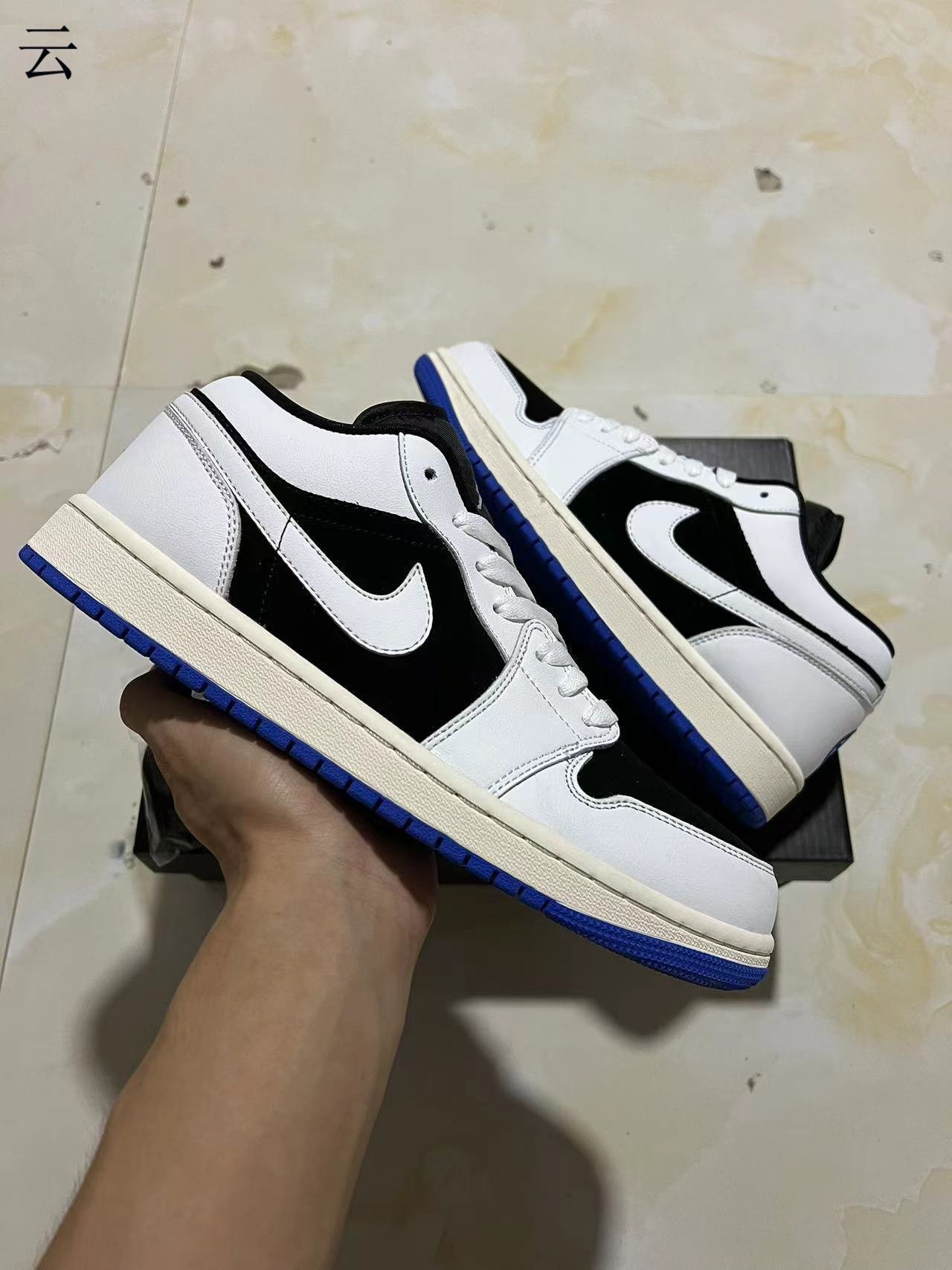 C-Air Jordan 1 Low Quai 54  Off Noir-Summit White-Burnt Sunrise-Sail HQ0764-001 36-47 - Image 1
