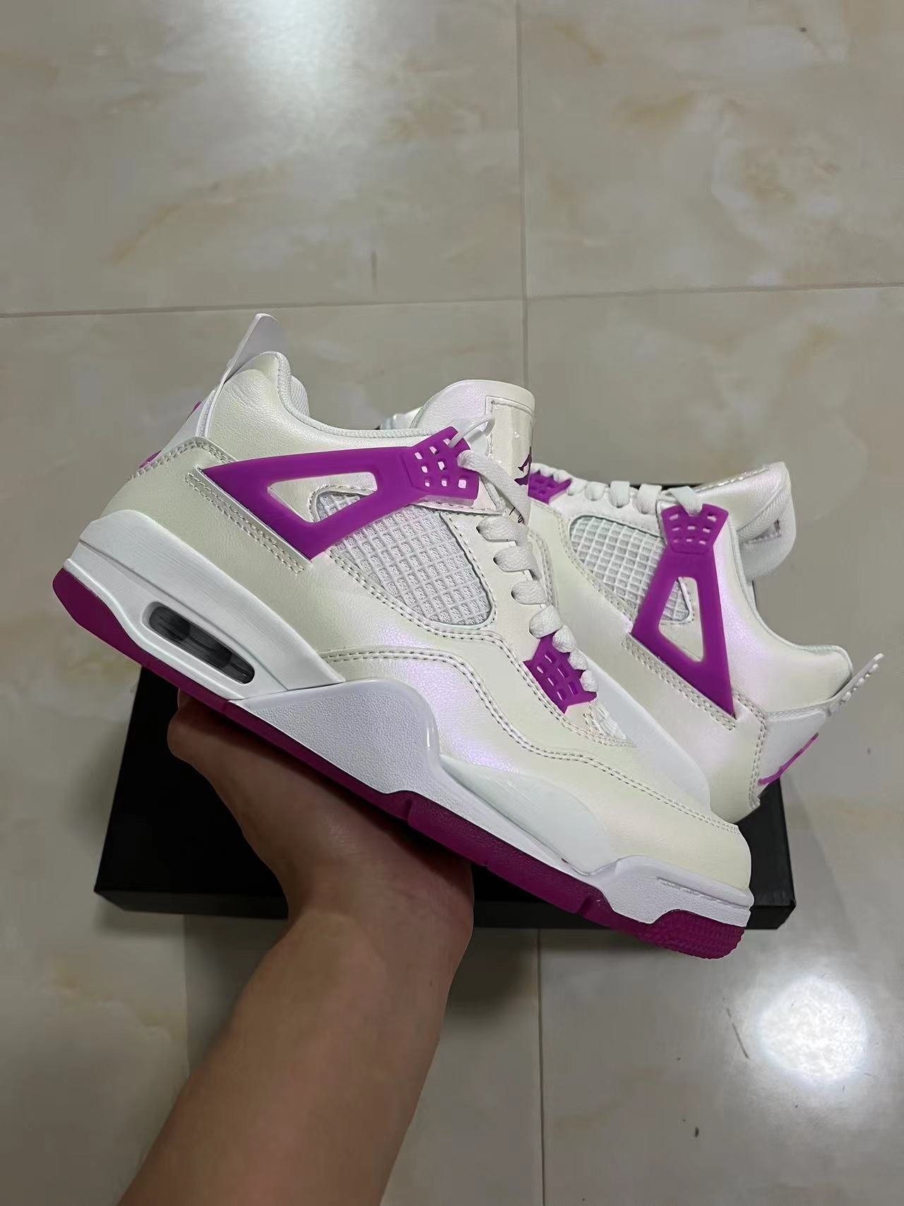 x2- Air Jordan 4 GS Hyper Violet FQ1314-151  1736-47 - Image 1