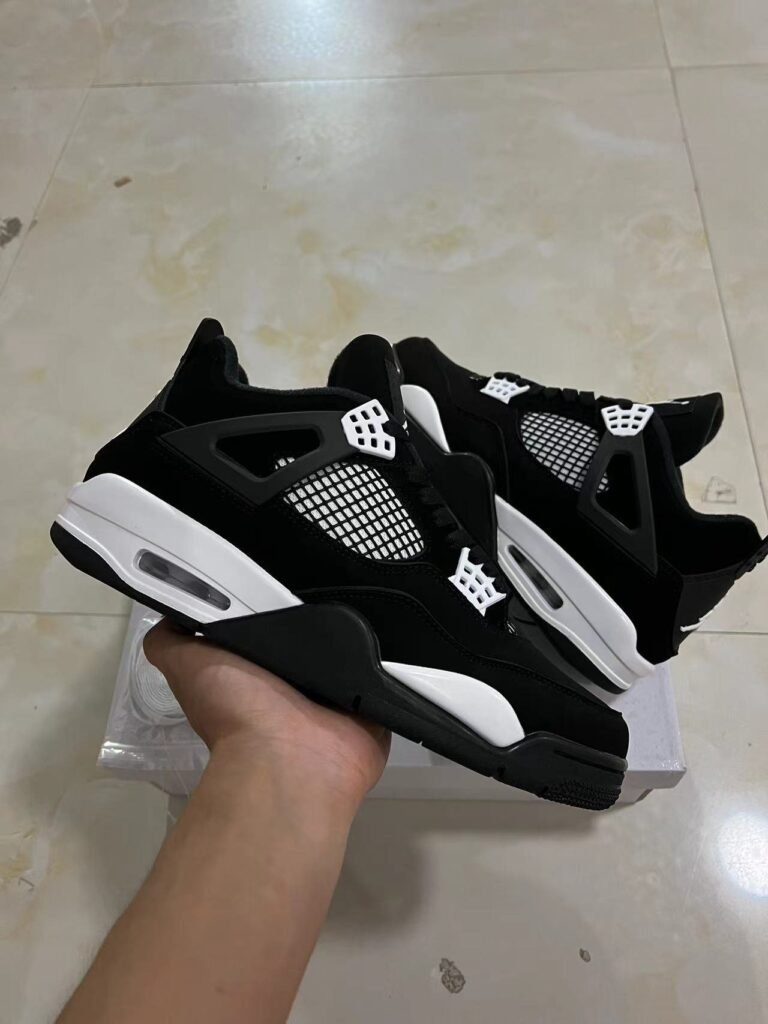 D1- Air Jordan 4 quotWhite ThunderquotFQ8138-001  36-47