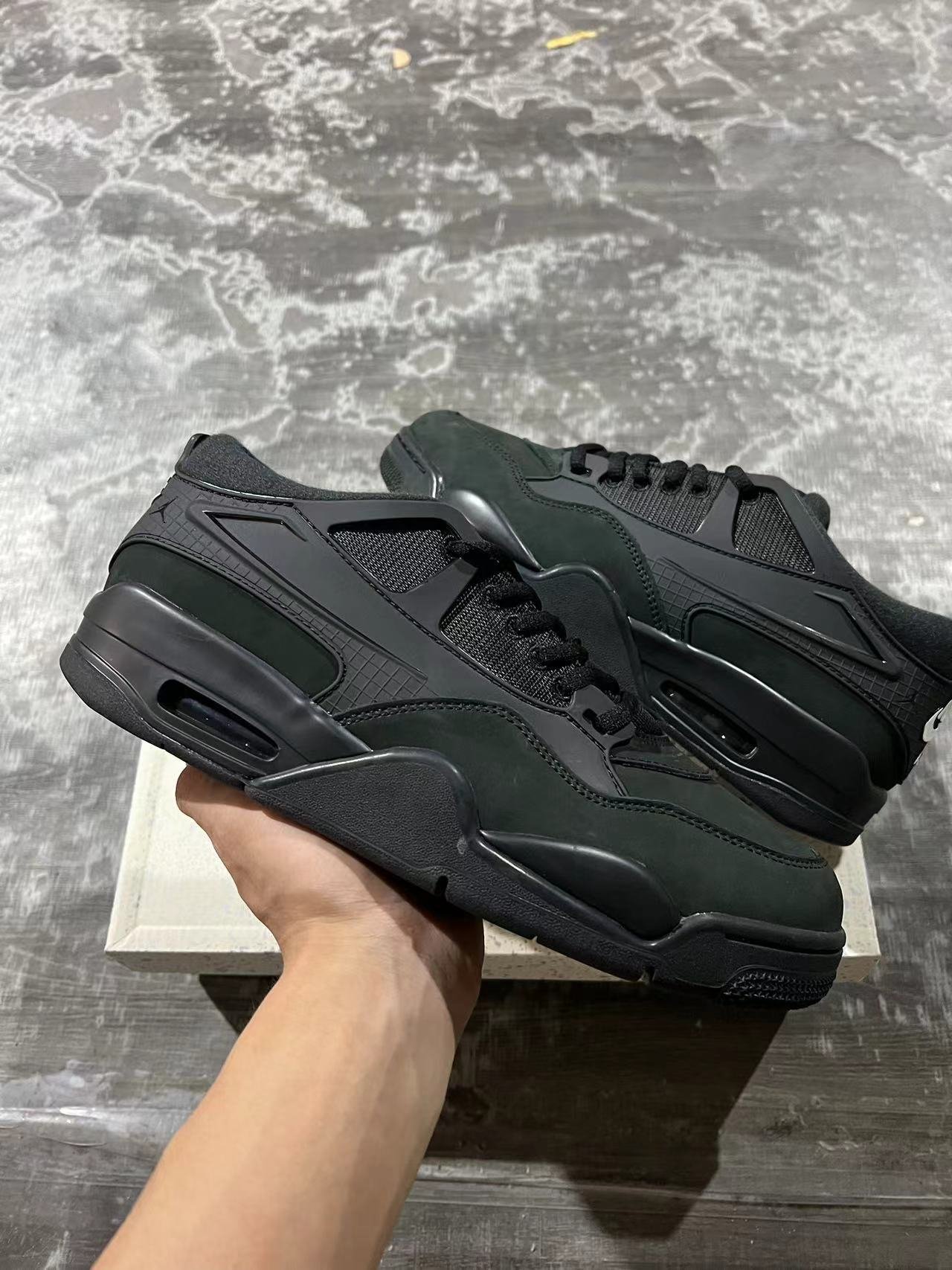 C- Air Jordan 4 RM Black CatFQ7939-004  36-47 - Image 1
