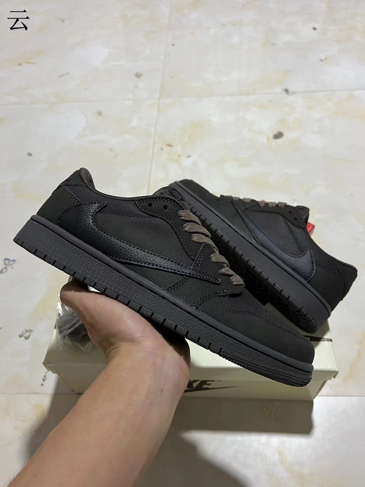 F1-Travis Scott x Air Jordan 1 Low OG quotVelvet Brownquot DM7866-202 36-46 - Image 1