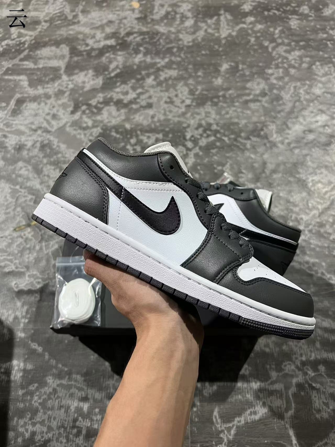 15-Air Jordan 1 LowIron Grey553558 152 - Image 1