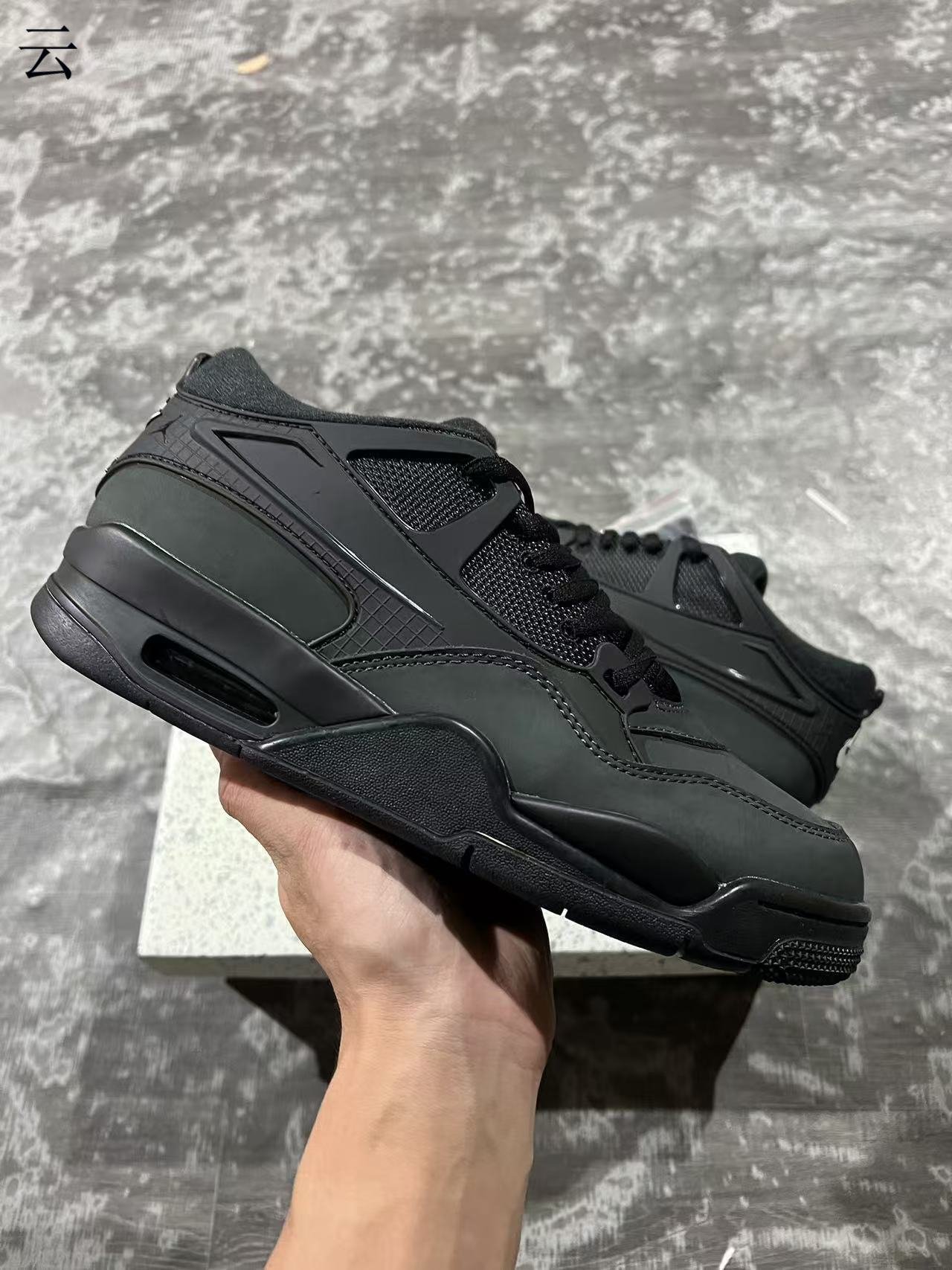 C-Air Jordan 4 RM Black CatFQ7939 004 36-47 - Image 1