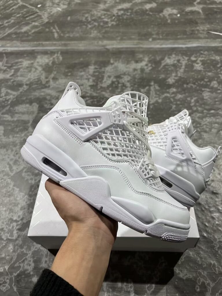 C-New Jordan Air Jordan 4Net wear-resistant mid-top retro basketball shoes white item number FV7251107 c size 36-47 with half size