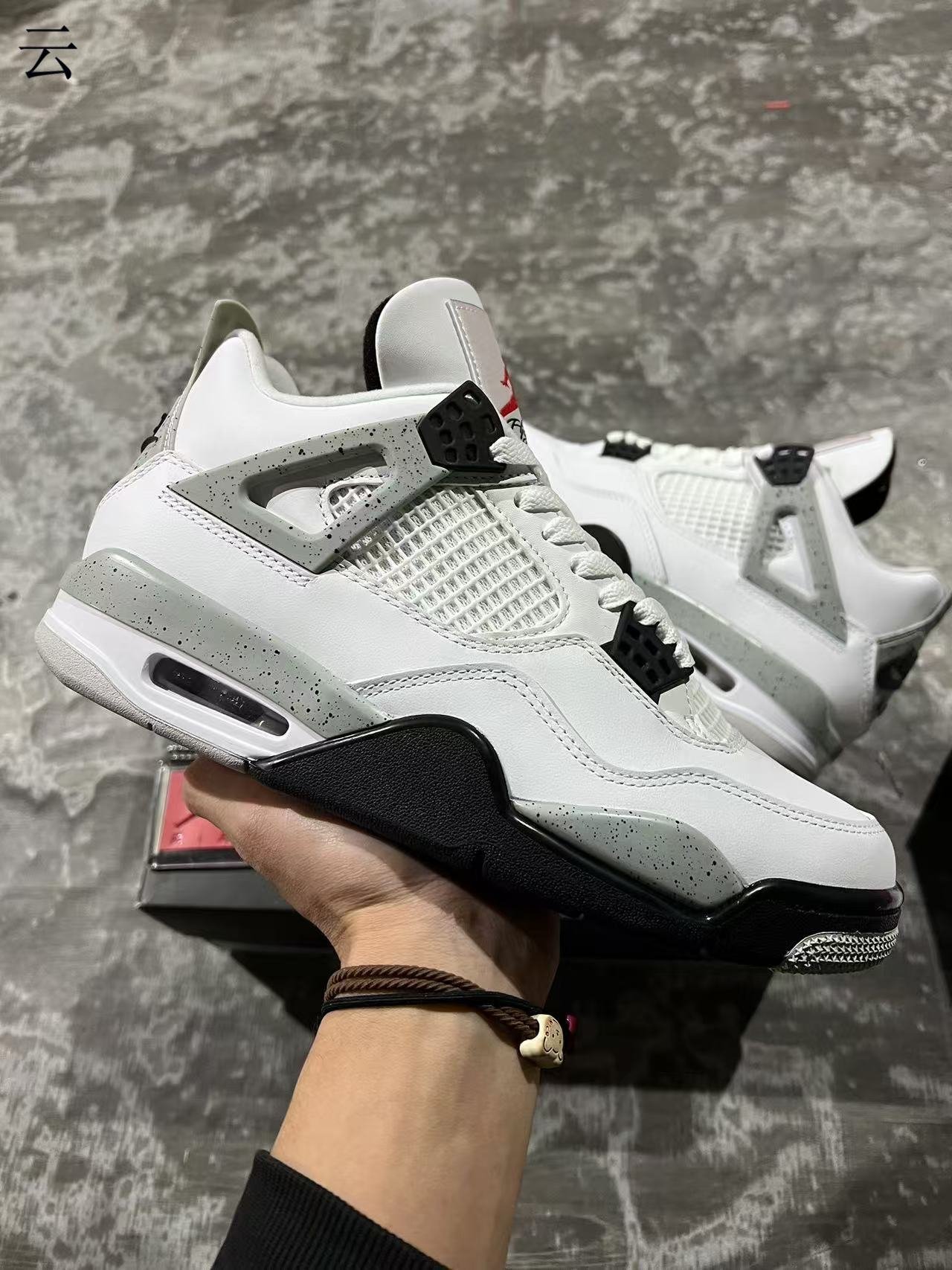 A3-SAir Jordan 4 OG White Cement840606-19236-48 - Image 1