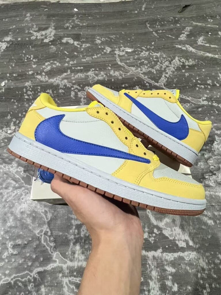 C-Travis Scott x Air Jordan 1 Low OG Canary DZ4137-700