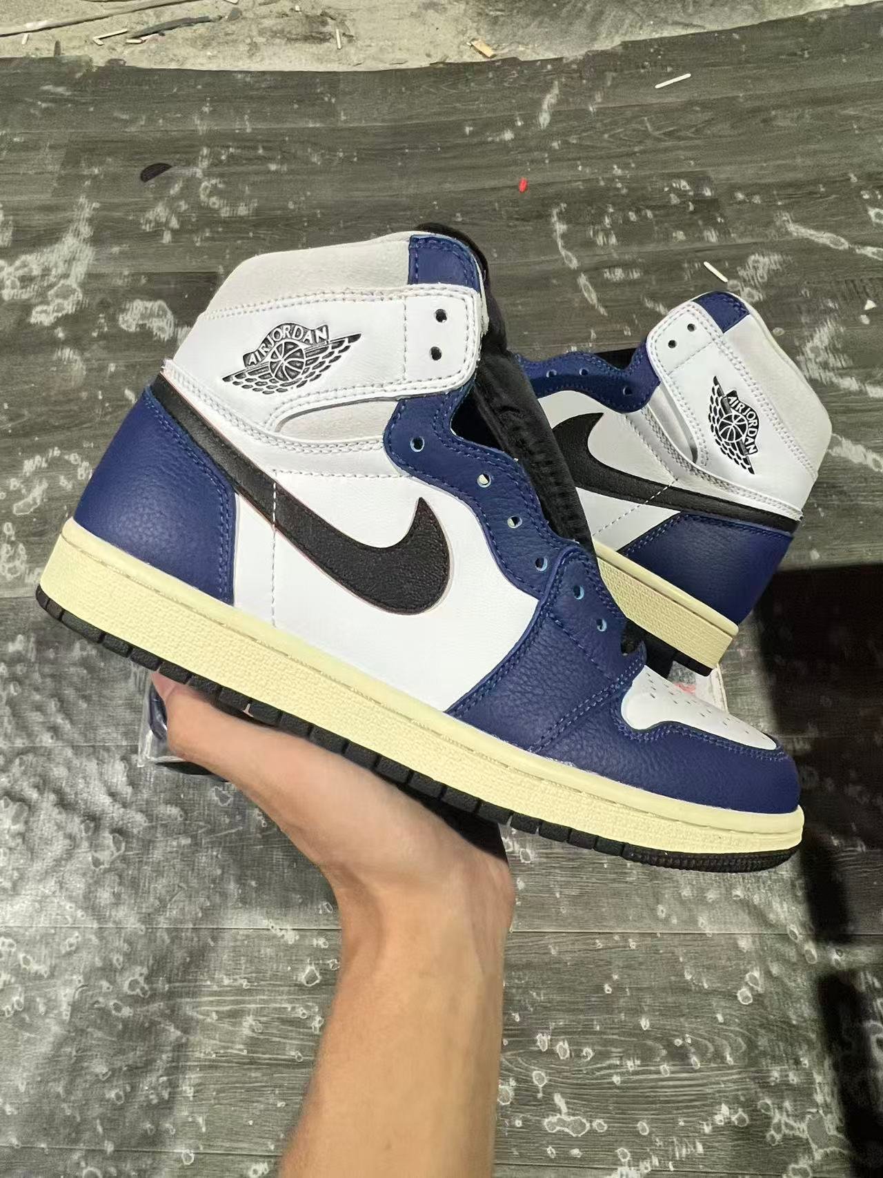 W4-Air Jordan 1 High OG Rare Air Deep Royal Blue DZ5485-10036-47 - Image 1